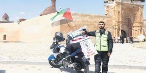 Gazze’ye destek için motosikletle umut yolculuğu