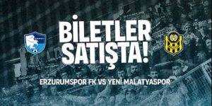 Erzurumspor FK'nın biletleri satışta