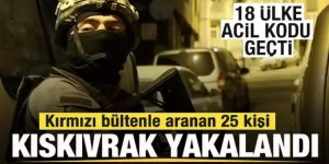 Kırmızı bültenle aranan 25 kişi yakalandı