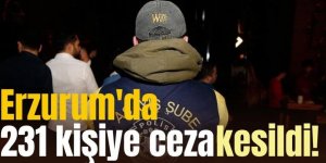 Erzurum'da alkol avı sürüyor: 231 kişiye ceza yağdı!