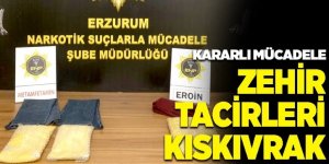 Erzurum'da 51 kilo 550 gram eroin ele geçirildi