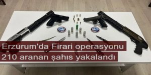 Erzurum'da 210 firari yakalandı
