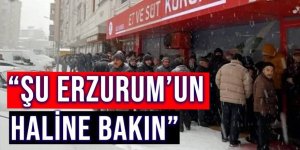 Erzurum'da ucuz et kuyruğu!