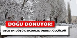 Hacıömer Köyü, eksi 23 dereceyle Türkiye’nin zirvesinde