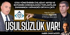ETSO Aidatarı uçurdu: Ağyürek, dava açtı