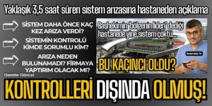 Erzurum Şehir Hastanesi'nde geçici sistem arızası