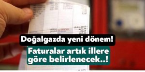 Doğal gaz faturaları için düzenleme!