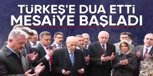 Devlet Bahçeli, Türkeş'in kabrini ziyaret etti
