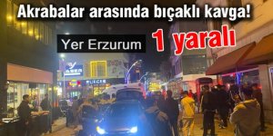 Erzurum'da akrabalar arasında bıçaklı kavga
