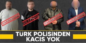 2'si kırmızı bültenle aranan 4 kişi yakalandı