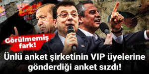 Ünlü anket şirketinin VIP üyelerine gönderdiği anket sızdı!
