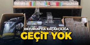 Erzurum'da kaçakçılığa geçit yok