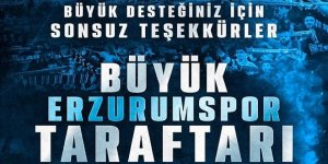 Taraftara teşekkür