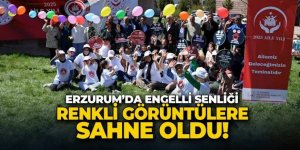 Erzurum’da “Engelli Şenliği” renkli örüntülere sahne oldu