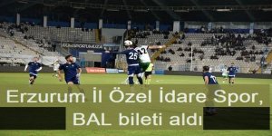 Erzurum İl Özel İdare Spor, BAL bileti aldı