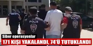 16 il merkezli siber suç operasyonu: 74 tutuklama