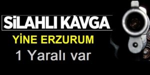 Erzurum'da silahlı kavga: 1 yaralı
