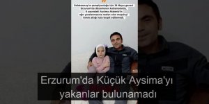 Erzurum'da Küçük Aysima'yı yakanlar bulunamadı