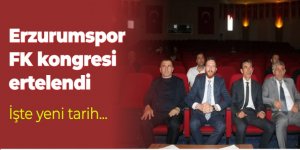 Erzurumspor FK kongresi ertelendi