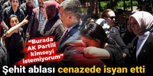 Şehit Ümit Üzüm'ün cenazesinde acılı abla isyan etti