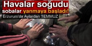 Erzurum'da soğuk havalar geri geldi