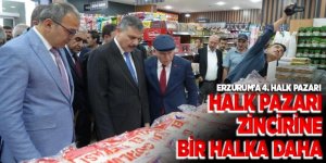 Erzurum'da Halk pazarı zincirine bir halka daha