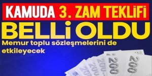 Hükümet, kamu işçisine üçüncü teklifi açıkladı