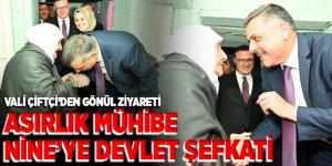102 yaşındaki Mühibe Nine’ye vefa ziyareti