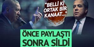 AK Partili Şamil Tayyar önce paylaştı, sonra sildi!