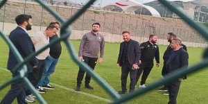 Başkanlar antrenman sahasında buluştu