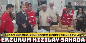 Erzurum Kızılay, kapılarını basına açtı