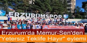 Erzurum'da Memur-Sen' eylem için meydanda