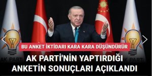AK Parti'nin yaptırdığı anketin sonuçları açıklandı