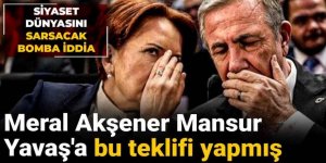 Meral Akşener Mansur Yavaş'a bu teklifi yapmış