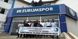 Erzurum Havalimanı çalışanlarından Erzurumspor'a destek