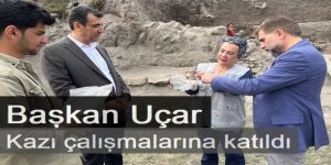 Başkan Yakutiye'deki Uçar kazı çalışmalarına katıldı