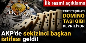 AKP'de sekizinci başkan istifası geldi!