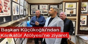 Başkan Küçükoğlu'ndan Karikatür Atölyesi'ne ziyaret