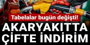 Akaryakıtta çifte indirim: Tabelalar bugün değişti!