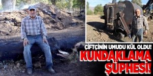 Erzurum'da Samanlıkta çıkan yangınla ilgili kundaklama şüphesi