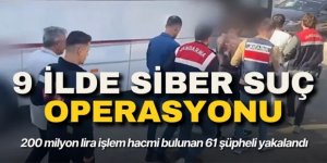 Erzurum ve 8 ilde siber operasyon: 61 şüpheli yakalandı!