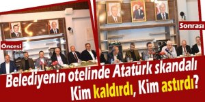 AK Partinin müjdeli toplantısında, Atatürk skandalı