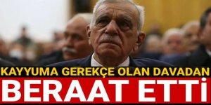 Ahmet Türk kayyuma gerekçe olan davadan beraat etti
