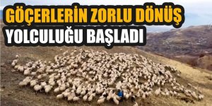 Göçerlerin dönüş yolculuğu başladı