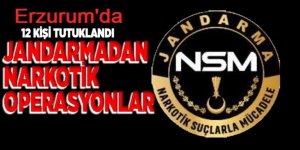 Erzurum'da Zehir tacirlerine şok operasyon