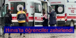 Hınıs’ta öğrenciler zehirlendi