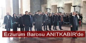 Erzurum Barosu'ndan Anıtkabir'e anlamlı ziyaret