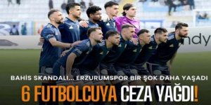 Erzurumspor’da 6 futbolcuya ceza yağdı