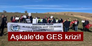Aşkale’de GES krizi! Vatandaşlar eylem yaptı