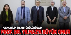 ‘Genç Bilim İnsanı’ ödülü Yılmaz’a!
